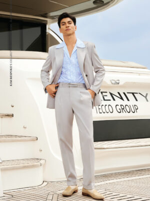 Alternative view of SUMMER BREEZE | LIGHT GRAY SUIT - THE BEAUTY OF MINIMALIST TONES